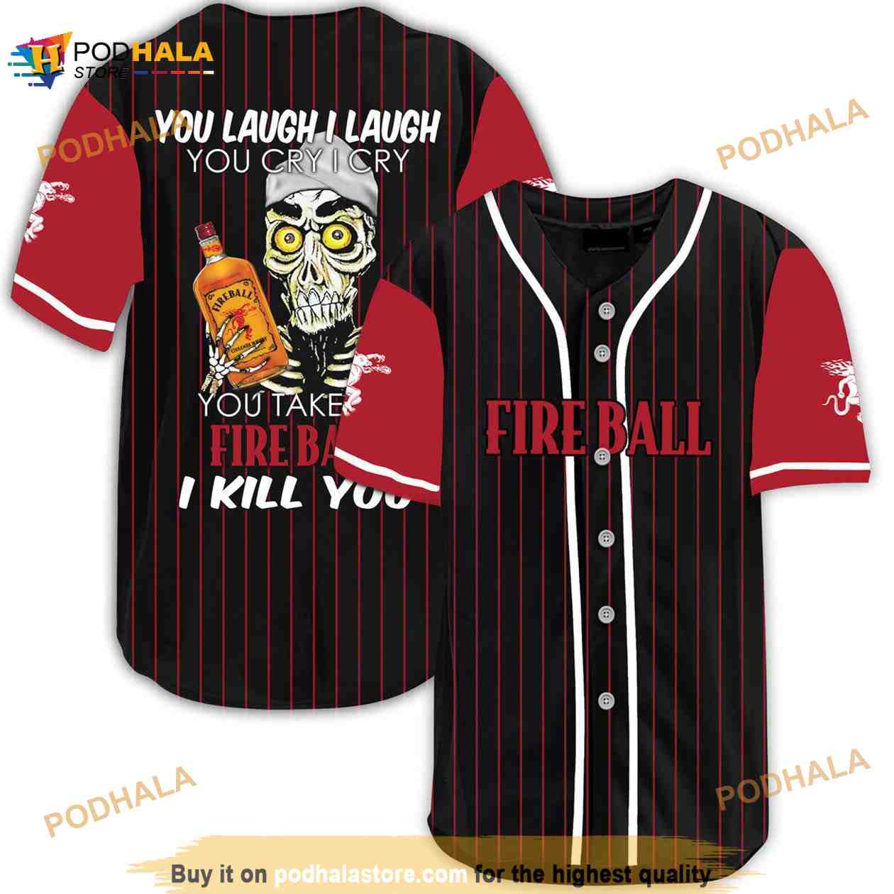 Achmed Laugh Cry Take My Fireball Whiskey I Kill You 3D Baseball Jersey Achmed Laugh Cry Take My Fireball Whiskey I Kill You 3D Baseball Jersey