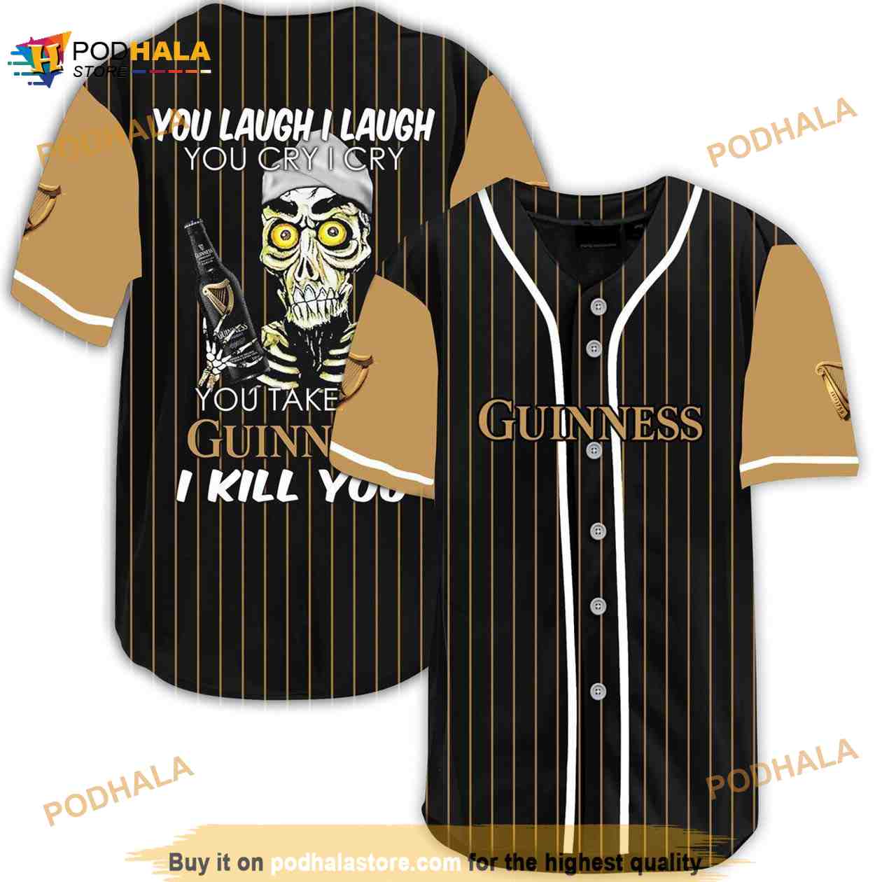 Achmed Laugh Cry Take My Guinness Beer I Kill You 3D Baseball Jersey Achmed Laugh Cry Take My Guinness Beer I Kill You 3D Baseball Jersey