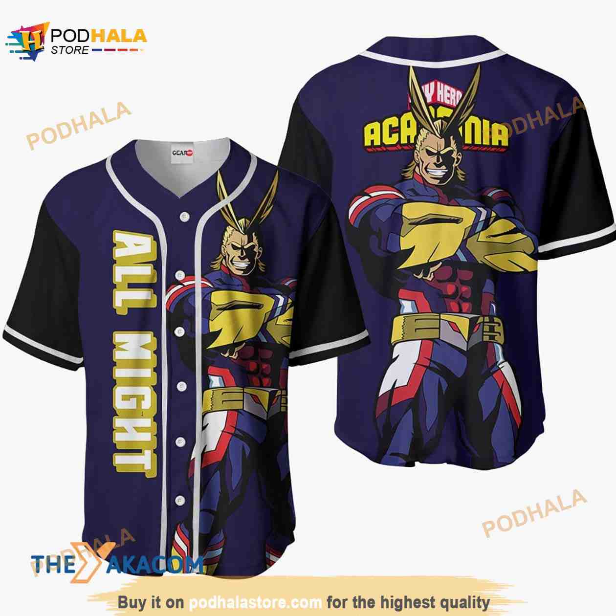 All Might My Hero Academia Anime Gift Christmas For Fan 3D Baseball Jersey Shirt All Might My Hero Academia Anime Gift Christmas For Fan 3D Baseball Jersey Shirt