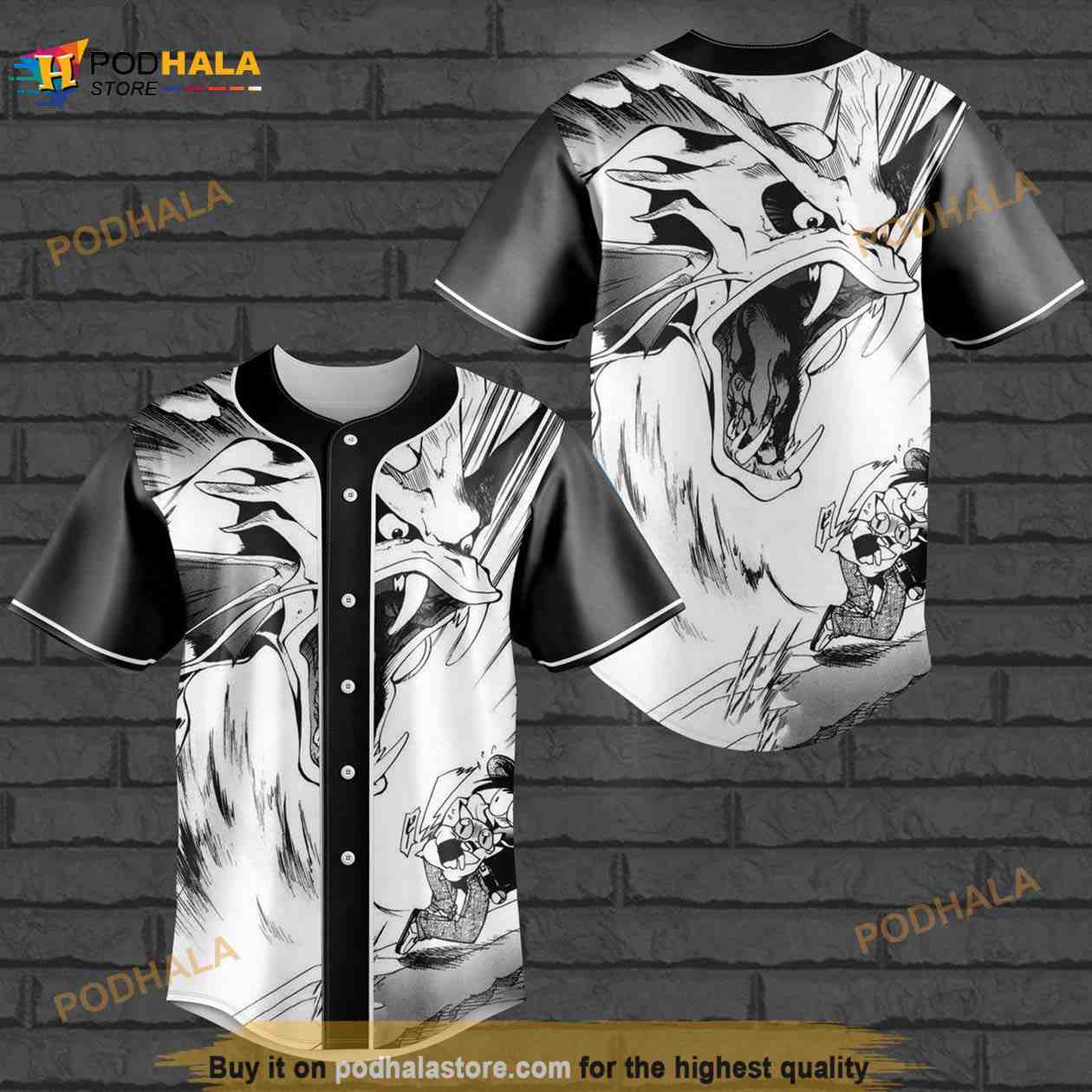 Angry Pokemon All Over Print 3D 3D Baseball Jersey Angry Pokemon All Over Print 3D 3D Baseball Jersey