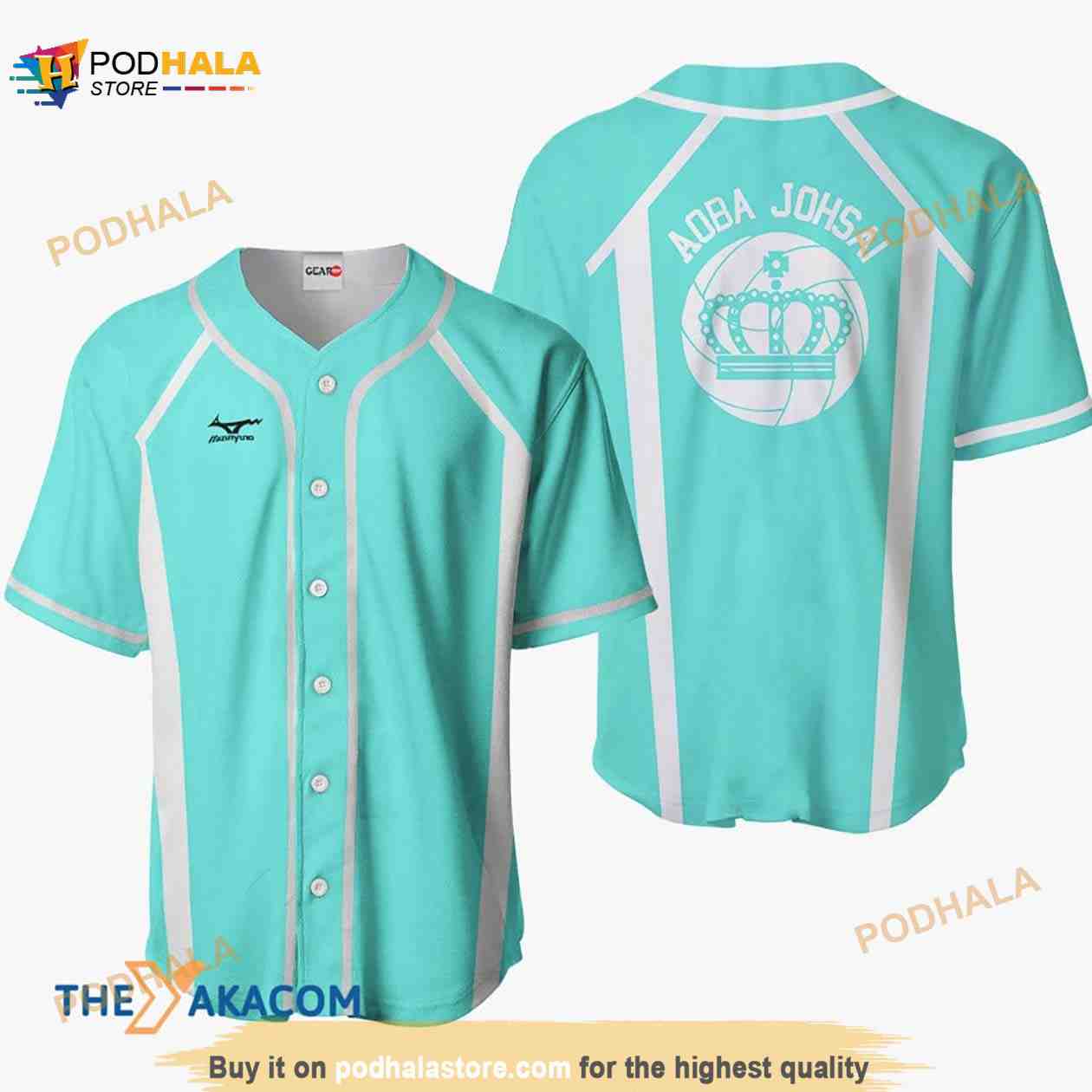 Aoba Johsai Haikyuu Anime Costume Gift Christmas For Fan 3D Baseball Jersey Shirt Aoba Johsai Haikyuu Anime Costume Gift Christmas For Fan 3D Baseball Jersey Shirt