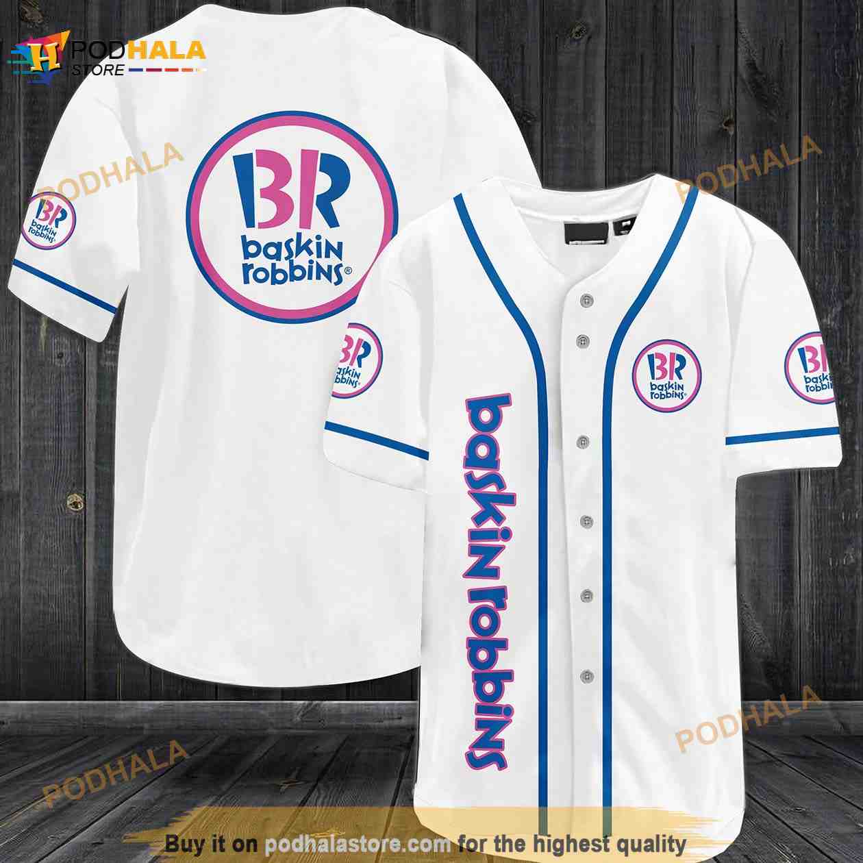 Baskin Robbins 3D Baseball Jersey Baskin Robbins 3D Baseball Jersey