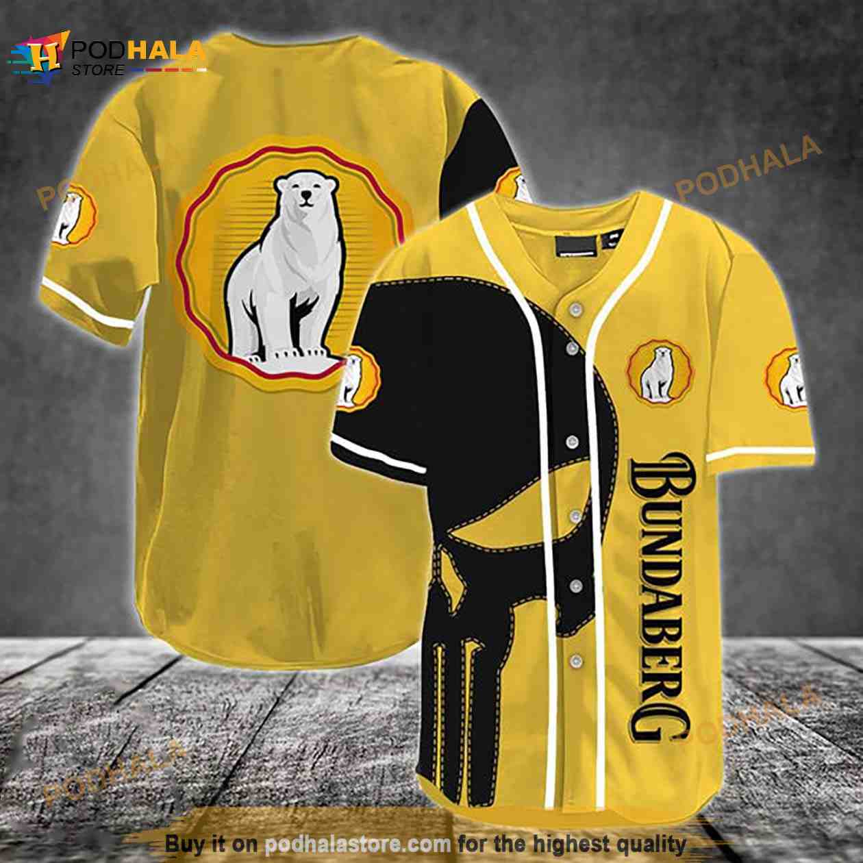 Black Skull Bundaberg 3D Baseball Jersey Black Skull Bundaberg 3D Baseball Jersey