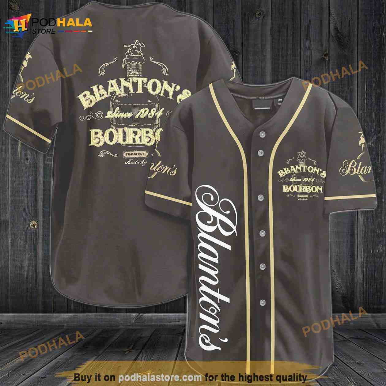 Blanton’s Bourbon Since 1984 3D Baseball Jersey Blanton’s Bourbon Since 1984 3D Baseball Jersey