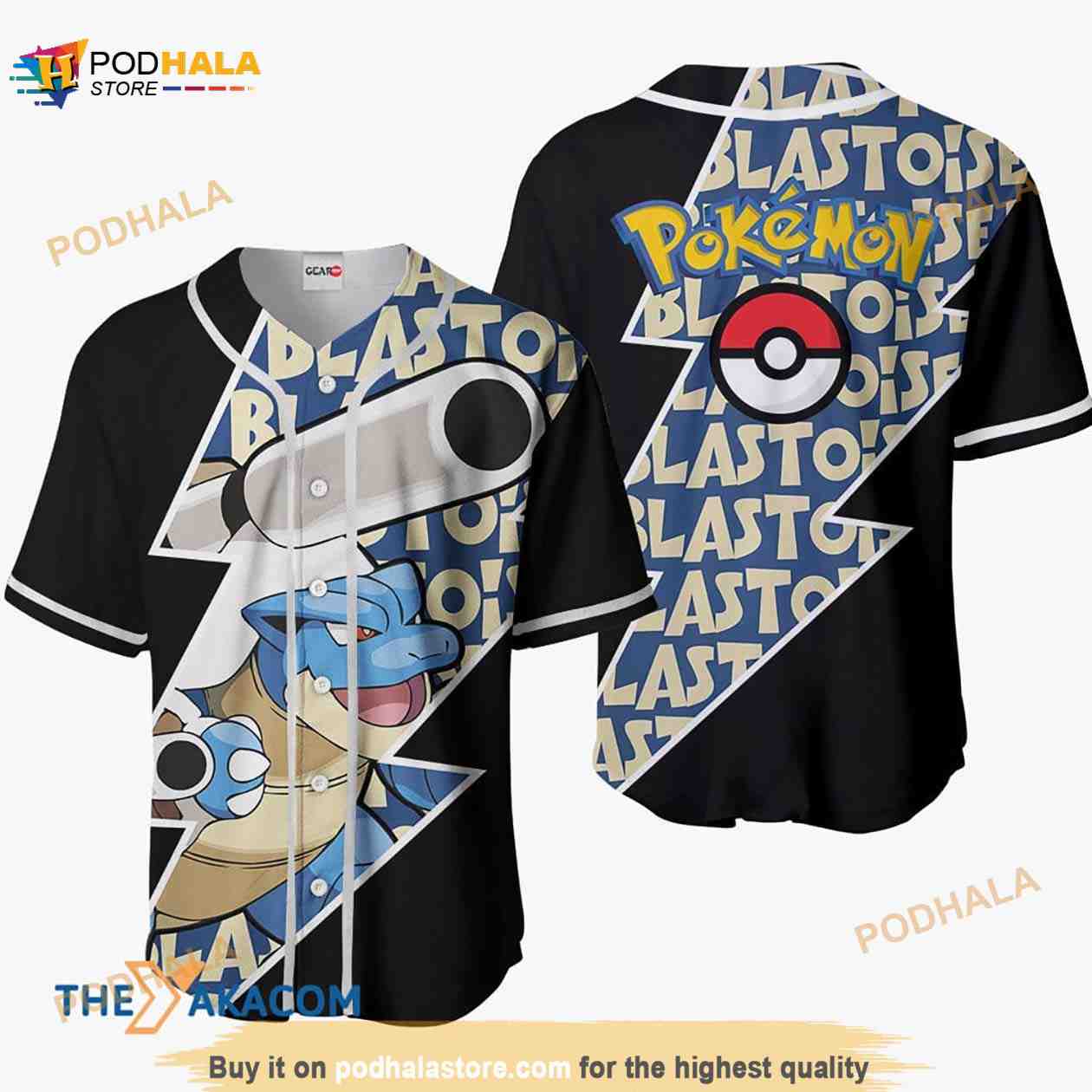 Blastoise Pokemon Anime Gift Christmas For Fan 3D Baseball Jersey Shirt Blastoise Pokemon Anime Gift Christmas For Fan 3D Baseball Jersey Shirt