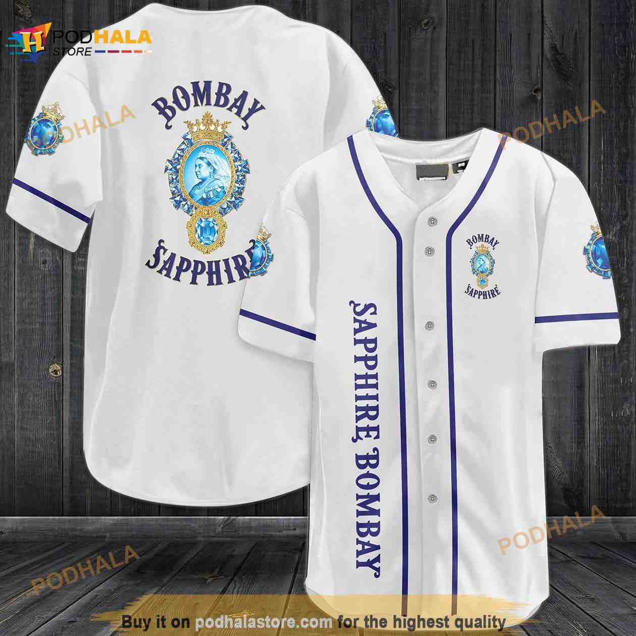 Bombay Sapphire 3D Baseball Jersey Bombay Sapphire 3D Baseball Jersey