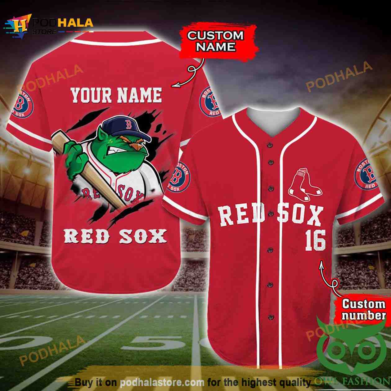 Boston Red Sox 3D Baseball Jersey Personalized Gift Boston Red Sox 3D Baseball Jersey Personalized Gift