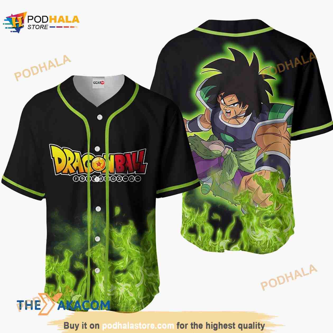 Broly Dragon Ball Anime Gift Christmas For Fan 3D Baseball Jersey Shirt Broly Dragon Ball Anime Gift Christmas For Fan 3D Baseball Jersey Shirt