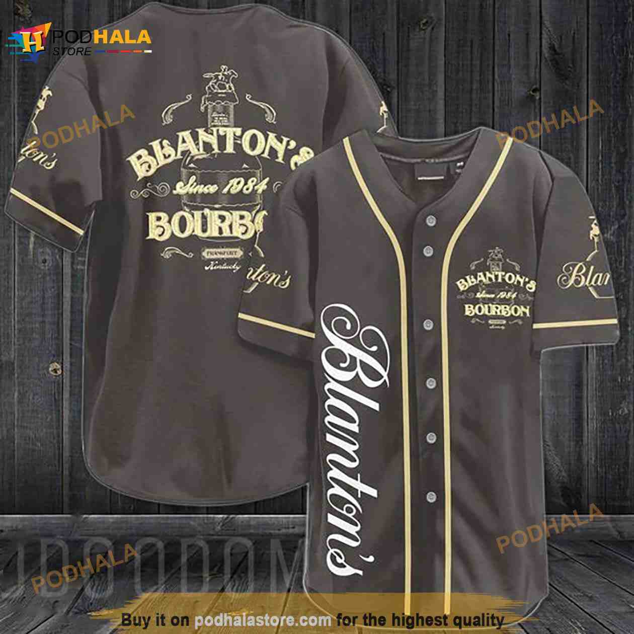 Brown Blanton’s Whiskey 3D Baseball Jersey Brown Blanton’s Whiskey 3D Baseball Jersey
