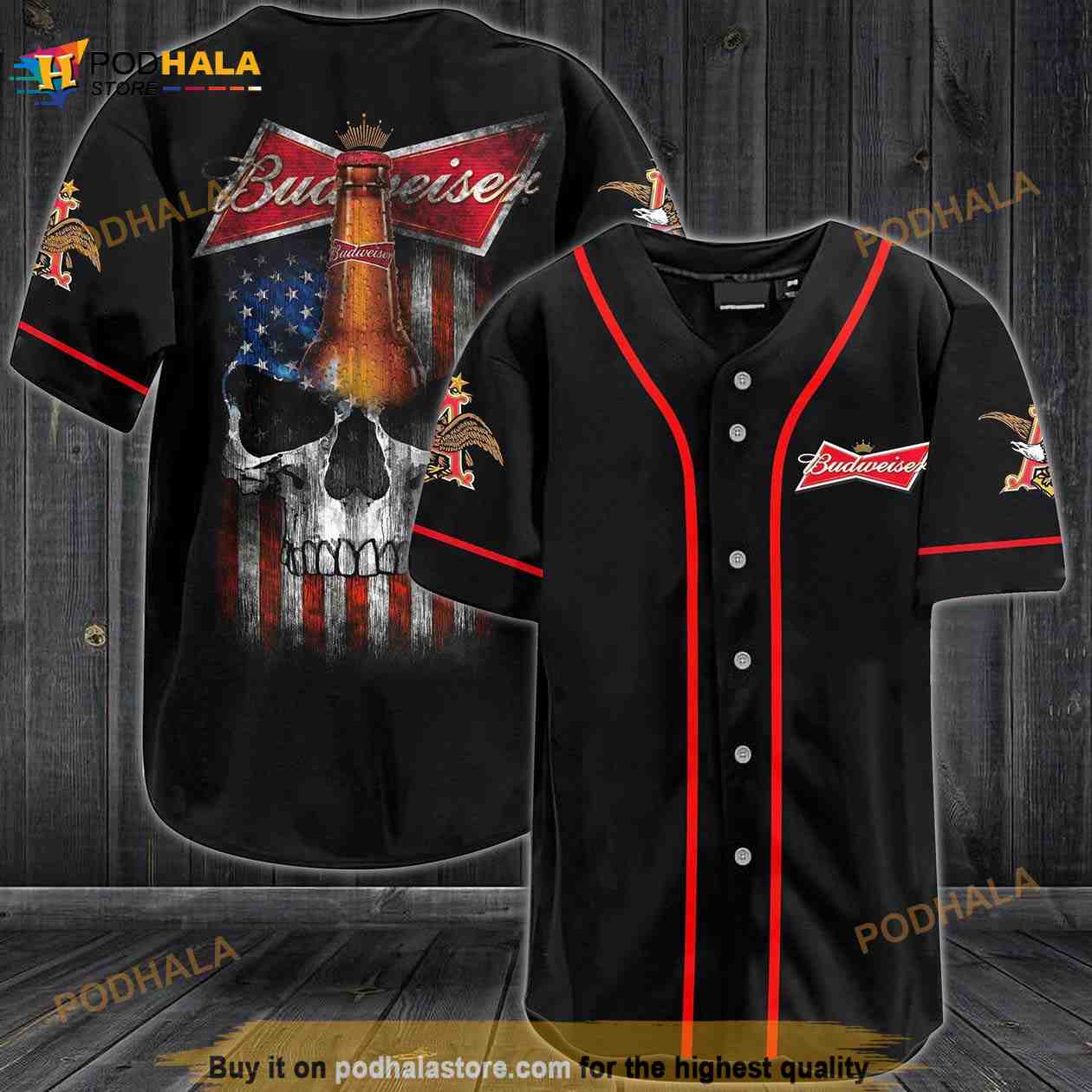 Budweiser 3D Baseball Jersey Budweiser 3D Baseball Jersey