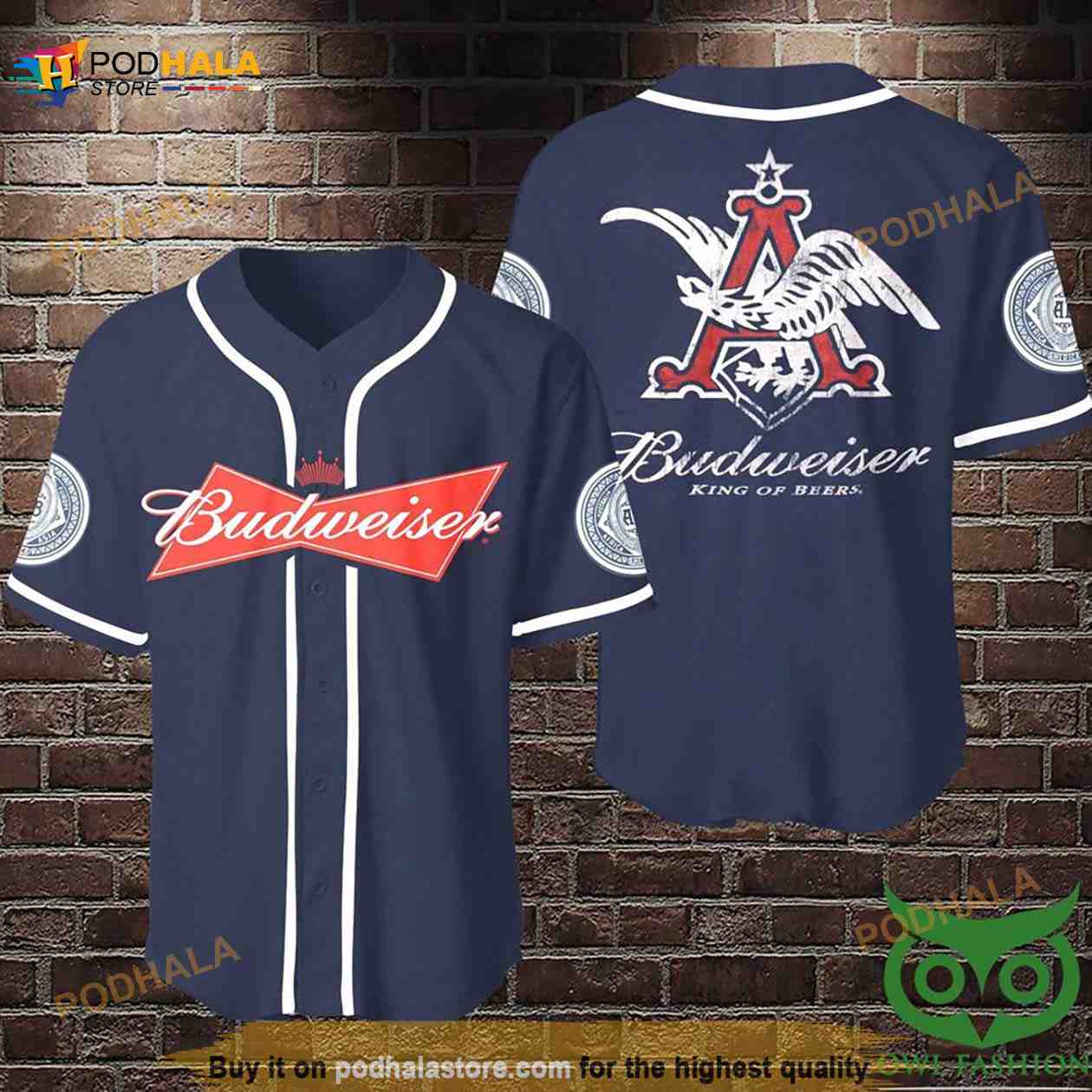 Budweiser Beers 3D Baseball Jersey Shirt Budweiser Beers 3D Baseball Jersey Shirt