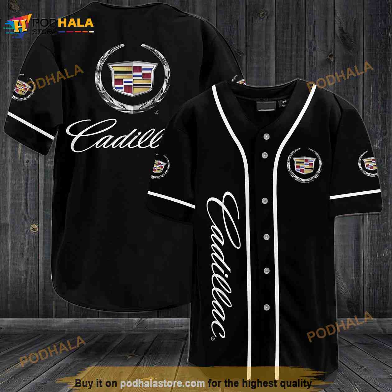 Cadillac 3D Baseball Jersey Cadillac 3D Baseball Jersey