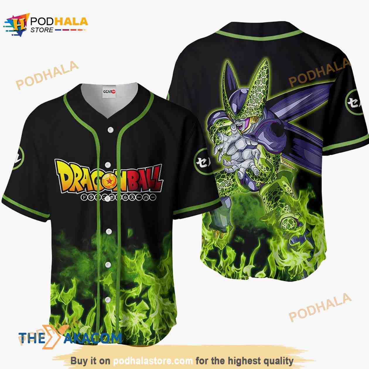 Cell Dragon Ball Anime Gift Christmas For Fan 3D Baseball Jersey Shirt Cell Dragon Ball Anime Gift Christmas For Fan 3D Baseball Jersey Shirt
