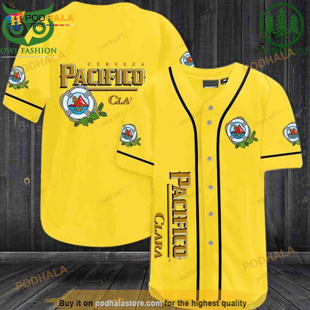 Cerveza Pacifico Clara 3D Baseball Jersey Shirt Cerveza Pacifico Clara 3D Baseball Jersey Shirt