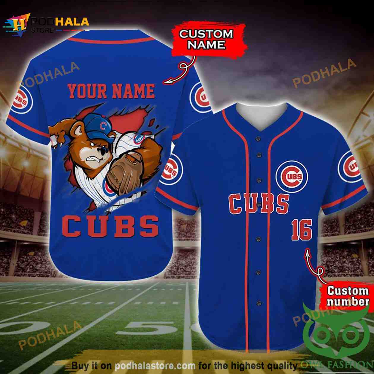 Chicago Cubs 3D Baseball Jersey Personalized Gift Chicago Cubs 3D Baseball Jersey Personalized Gift