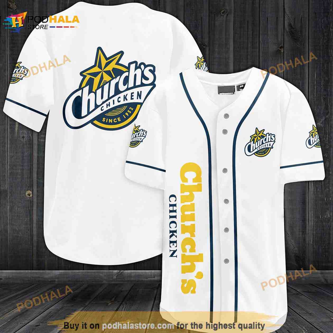 Chuck’s Chicken Since 1952 3D Baseball Jersey Chuck’s Chicken Since 1952 3D Baseball Jersey