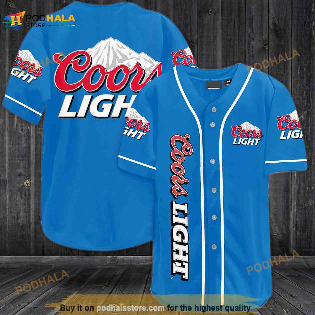 Coors Light 3D Baseball Jersey Coors Light 3D Baseball Jersey