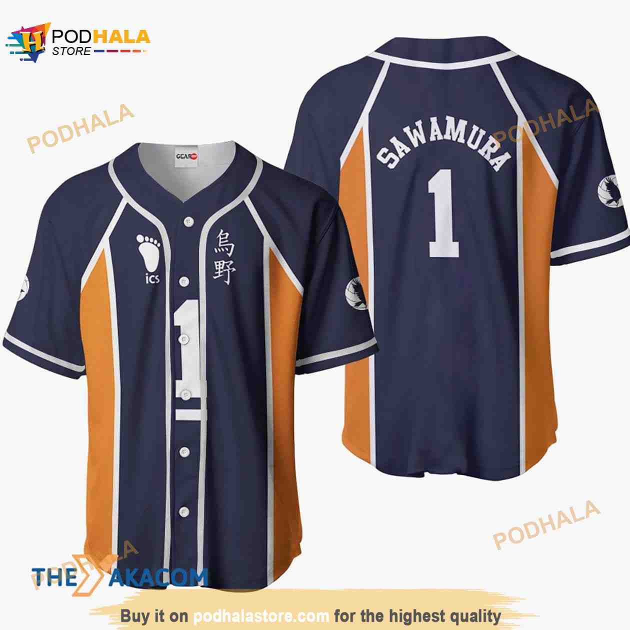 Daichi Sawamura Haikyuu Anime Costume 3D Baseball Jersey Shirt Daichi Sawamura Haikyuu Anime Costume 3D Baseball Jersey Shirt