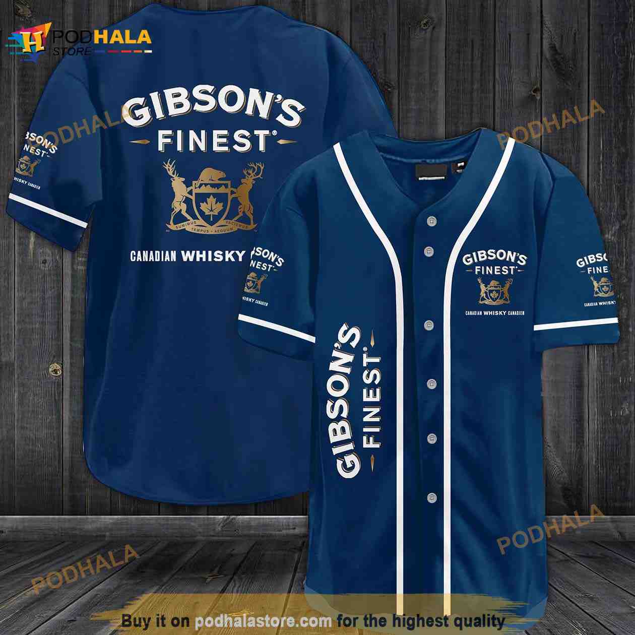 Gibson Finest Canadian Whiskey All Over Print Unisex 3D Baseball Jersey Gibson Finest Canadian Whiskey All Over Print Unisex 3D Baseball Jersey