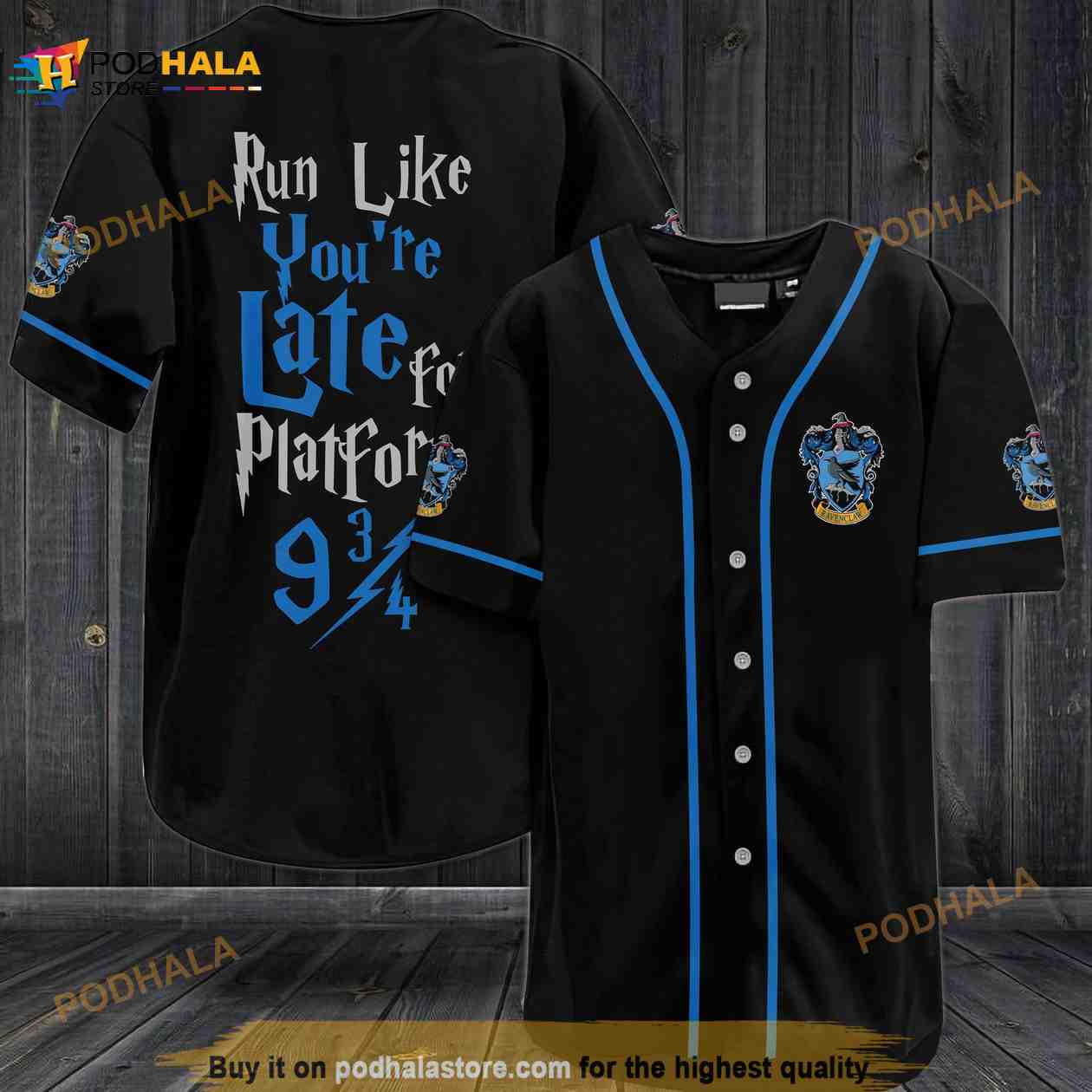 Harry Potter Run Like You’re Late For Platform 9 34 Ravenclaw 3D Baseball Jersey Harry Potter Run Like You’re Late For Platform 9 34 Ravenclaw 3D Baseball Jersey