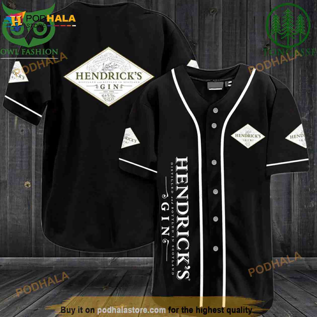 Hendricks Gin 3D Baseball Jersey Shirt Hendricks Gin 3D Baseball Jersey Shirt