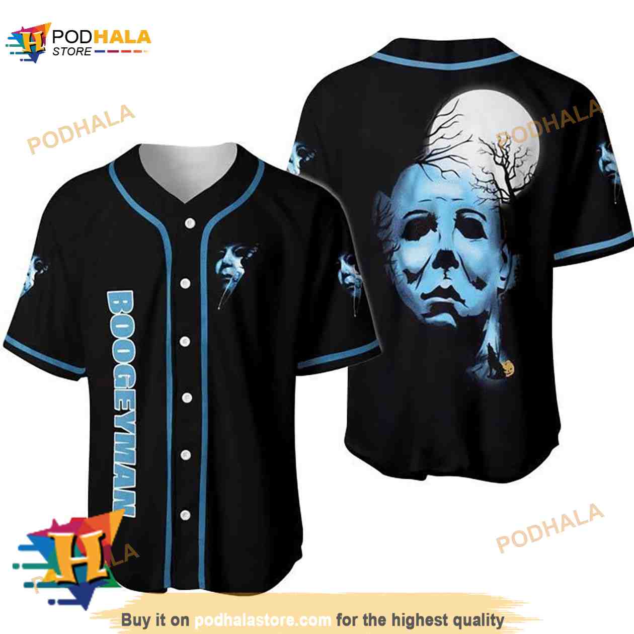 Horror Boogeyman Michael Myers 3D Baseball Jersey Horror Boogeyman Michael Myers 3D Baseball Jersey