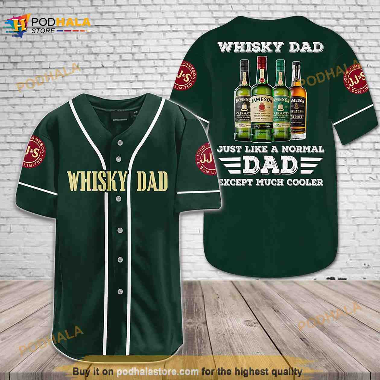 Jameson Whiskey Dad Cooler 3D Baseball Jersey Jameson Whiskey Dad Cooler 3D Baseball Jersey