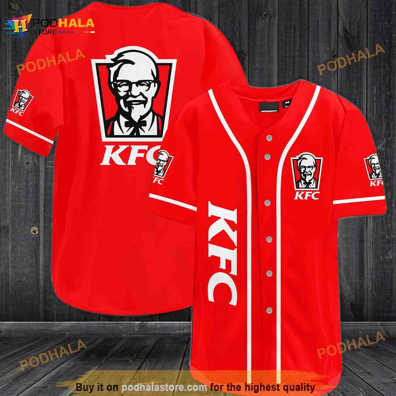 KFC 3D Baseball Jersey KFC 3D Baseball Jersey
