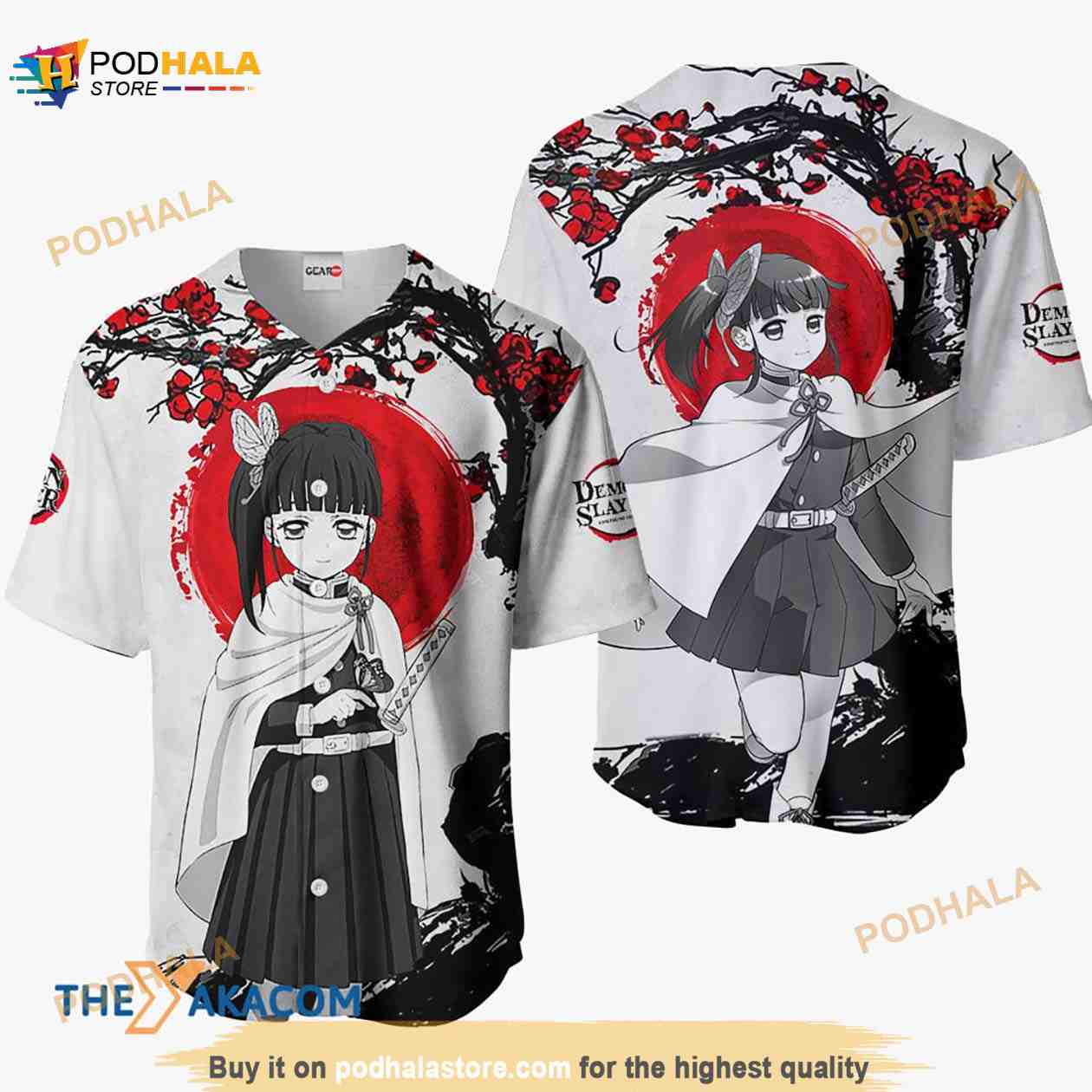 Kanao Tsuyuri Kimetsu Anime Japan Style 3D Baseball Jersey Shirt Kanao Tsuyuri Kimetsu Anime Japan Style 3D Baseball Jersey Shirt