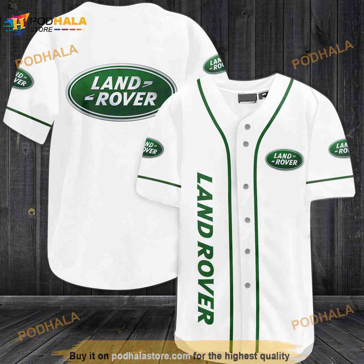 Land Rover 3D Baseball Jersey Land Rover 3D Baseball Jersey