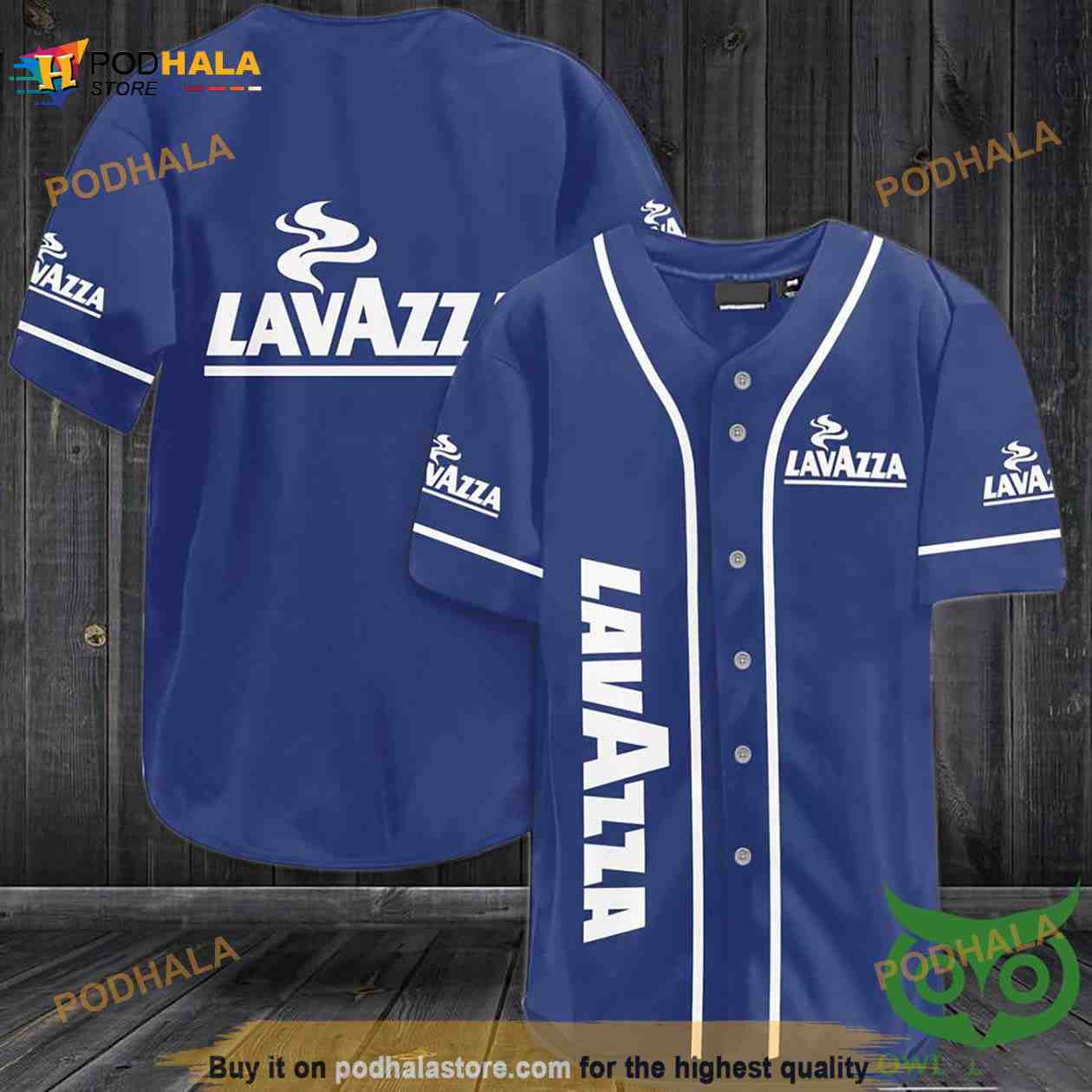 Lavazza 3D Baseball Jersey Shirt Lavazza 3D Baseball Jersey Shirt