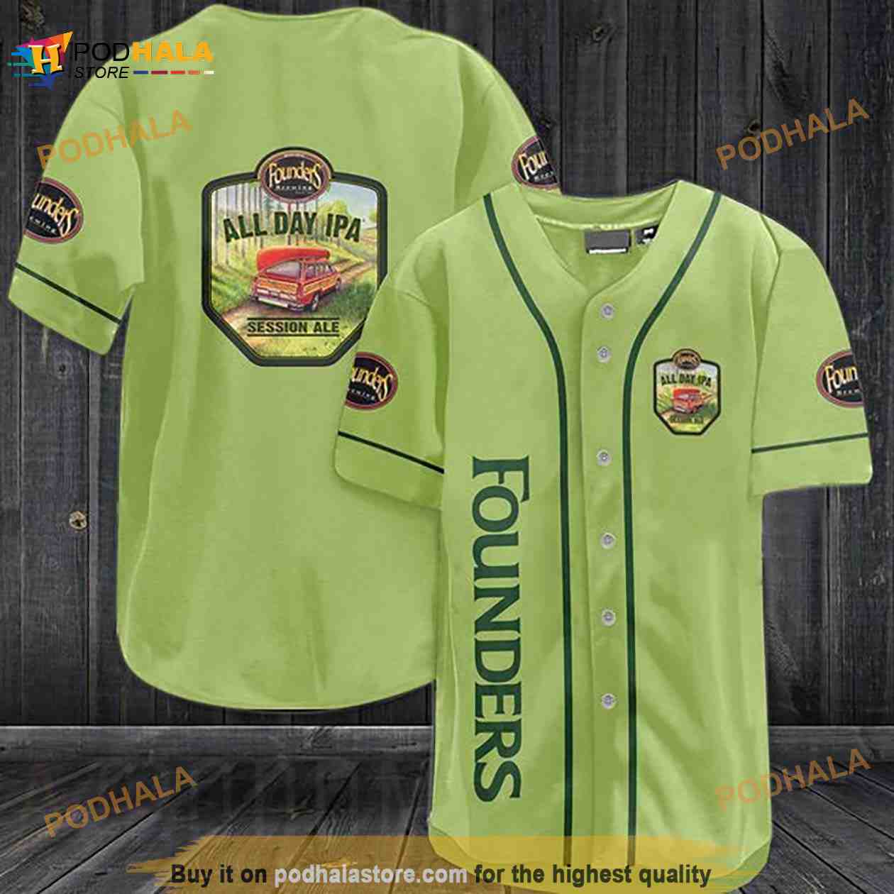 Pea Founders Brewing 3D Baseball Jersey Pea Founders Brewing 3D Baseball Jersey