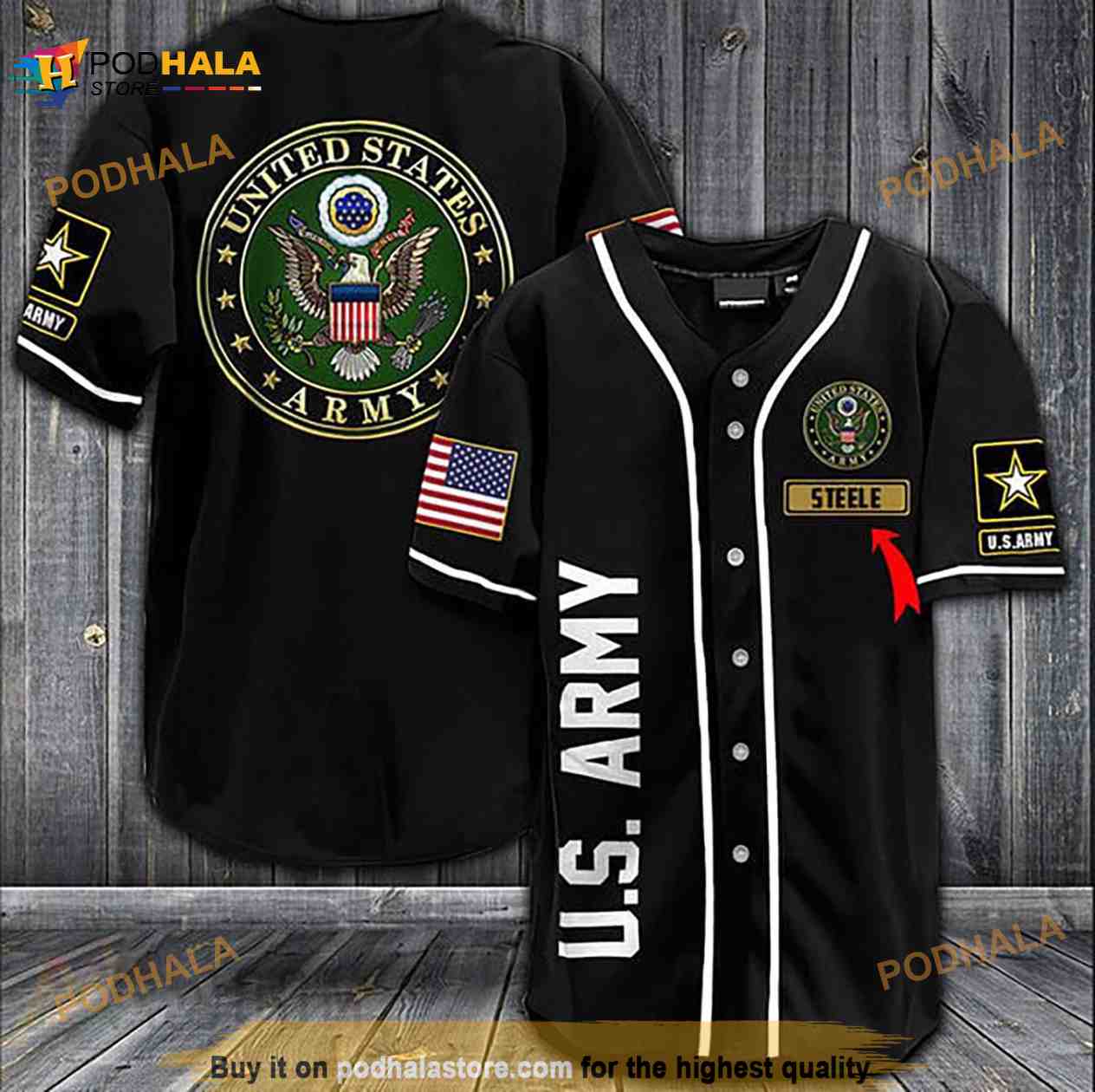 Personalized Multicolor Us Army Veteran 3D Baseball Jersey Personalized Multicolor Us Army Veteran 3D Baseball Jersey