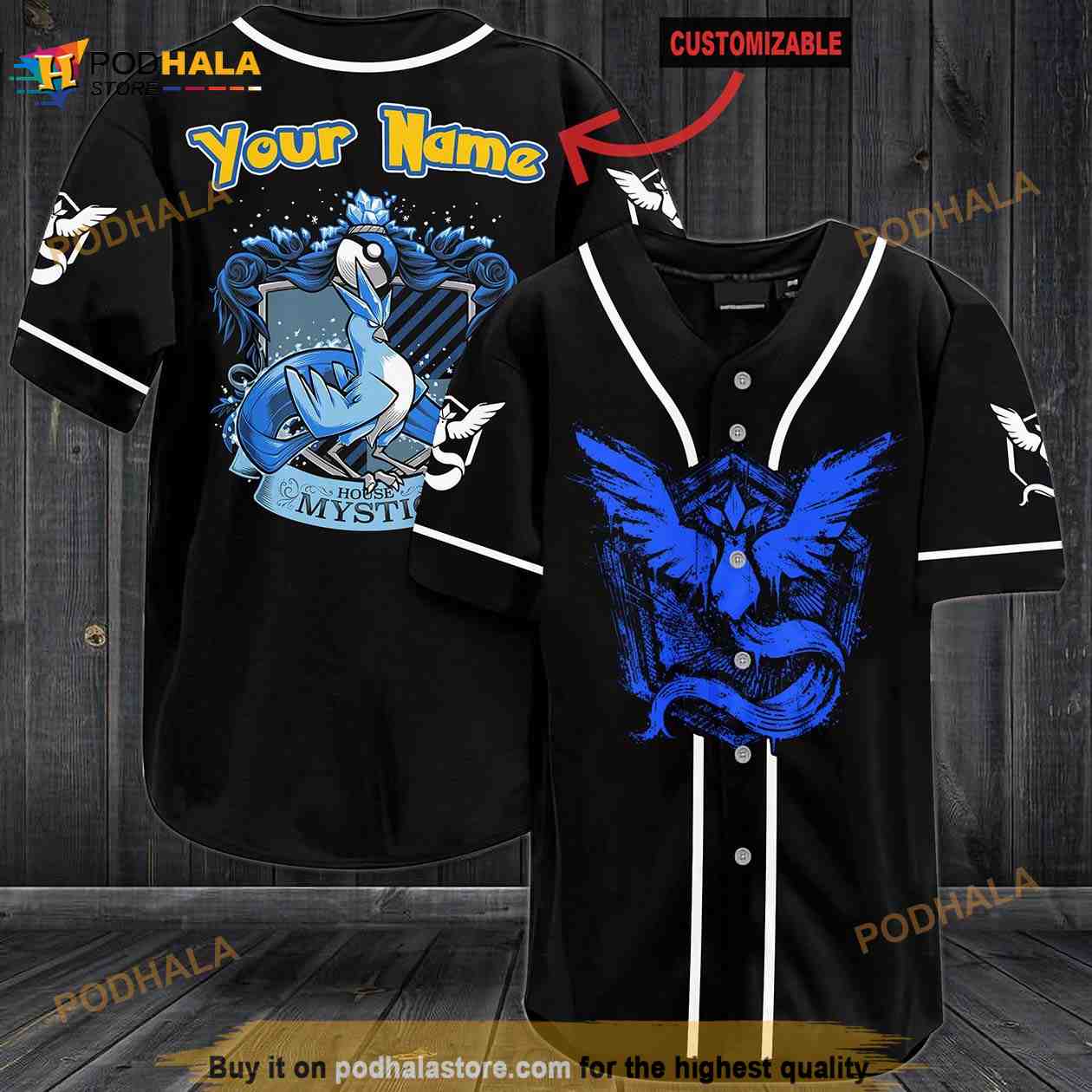 Personalized Name Articuno Mystic Pokemon 3D Baseball Jersey Personalized Name Articuno Mystic Pokemon 3D Baseball Jersey