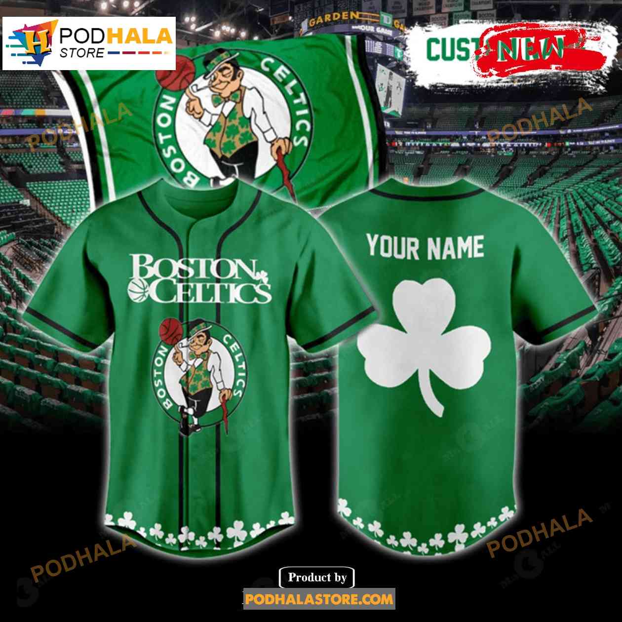 Personalized Name Boston Celtics For Sports Fans Green Jersey Personalized Name Boston Celtics For Sports Fans Green Jersey