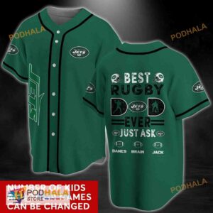 Personalized Name New York Jets NFL 3D Baseball Jersey Shirt