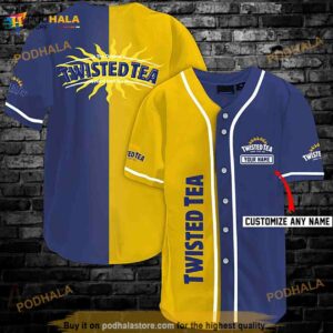 Personalized Vintage Multicolor Twisted Tea 3D Baseball Jersey