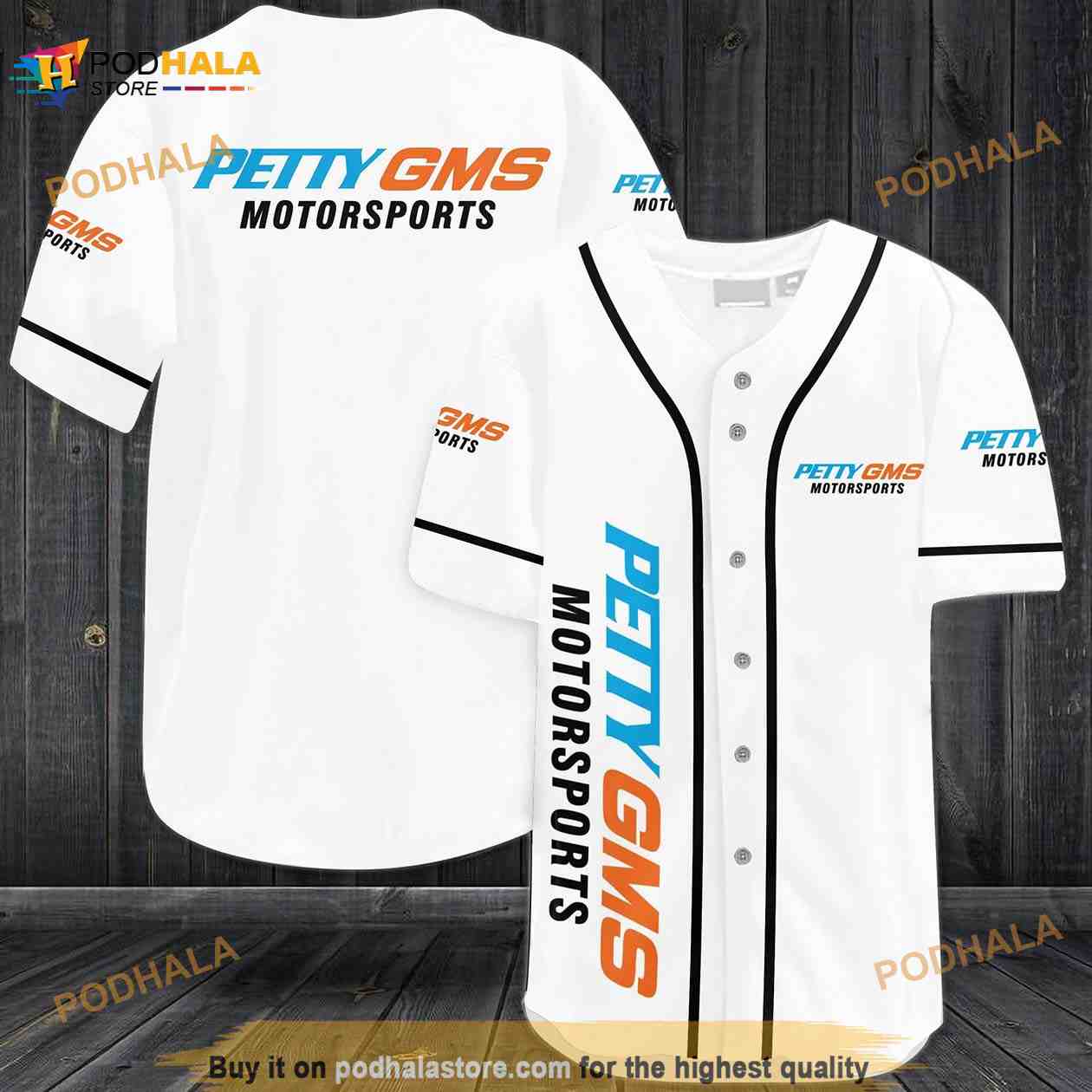 Petty Gms Motorsports 3D Baseball Jersey Petty Gms Motorsports 3D Baseball Jersey