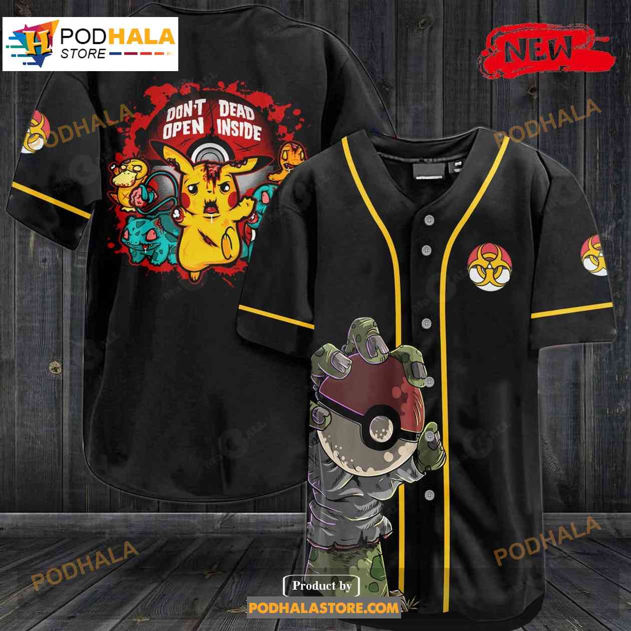 Pokemon Don’t Dead Open Inside Baseball Jersey Pokemon Don’t Dead Open Inside Baseball Jersey