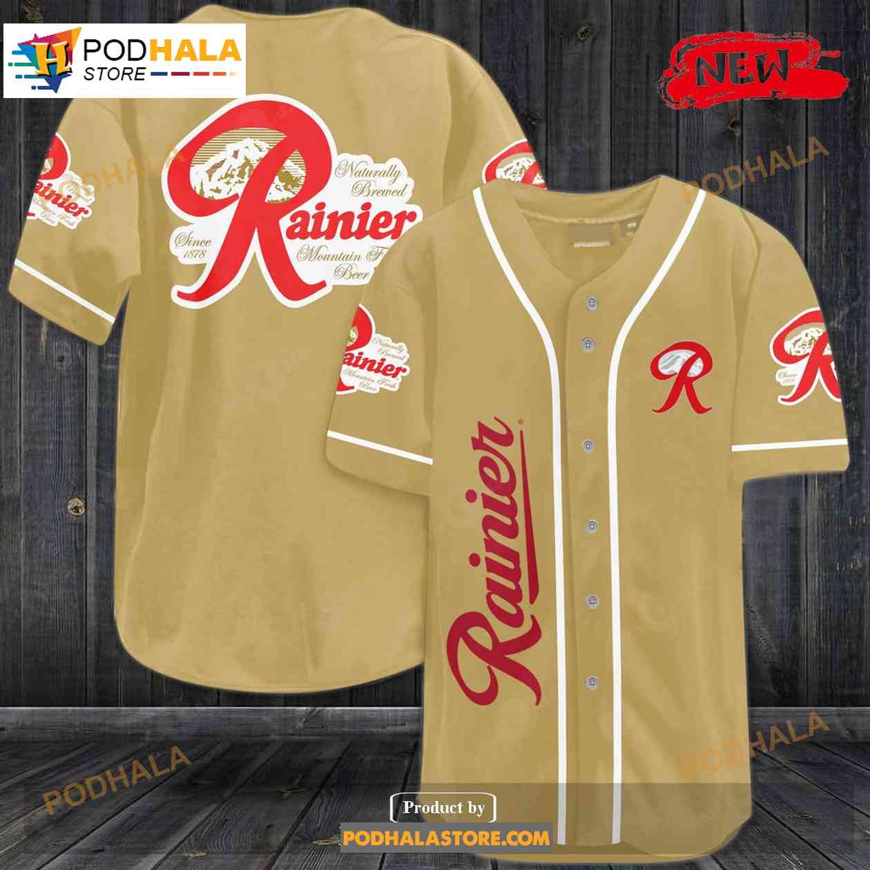 Rainier Beer Baseball Jersey Rainier Beer Baseball Jersey
