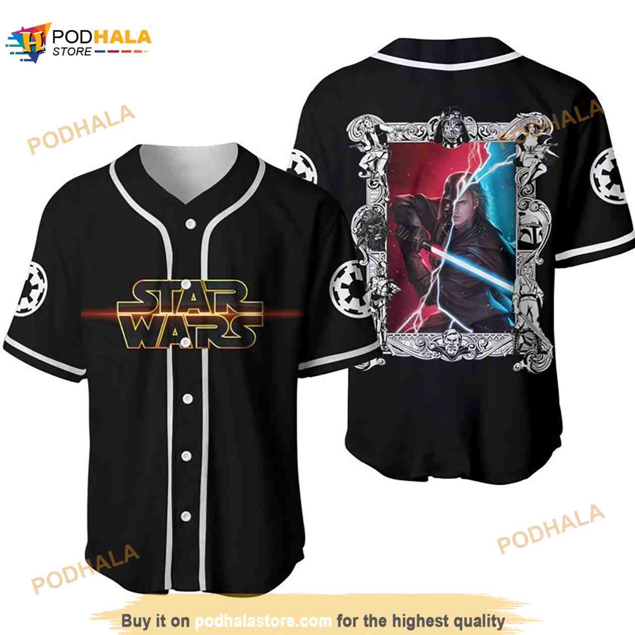 Star Wars Anakin Skywalker Darth Vader Unisex 3D Baseball Jersey Star Wars Anakin Skywalker Darth Vader Unisex 3D Baseball Jersey
