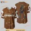 Star Wars Chewbacca Pattern Pinstripe Unisex 3D Baseball Jersey