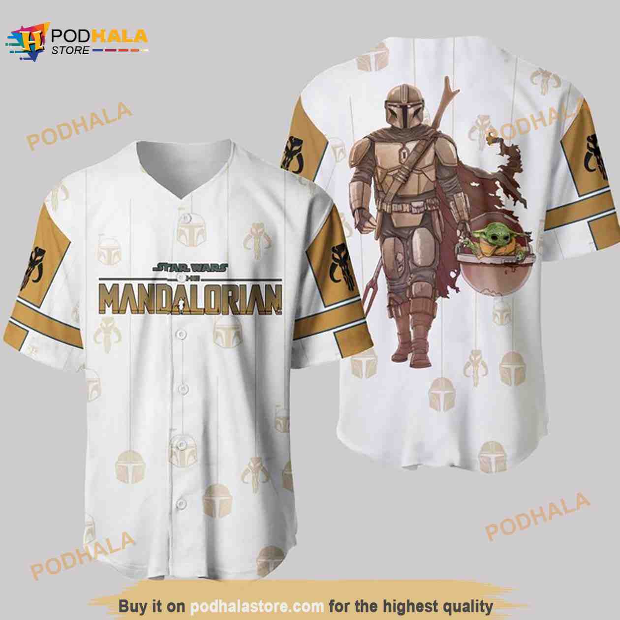 Star Wars Mandalorian Baby Yoda Pinstripe Unisex 3D Baseball Jersey Star Wars Mandalorian Baby Yoda Pinstripe Unisex 3D Baseball Jersey