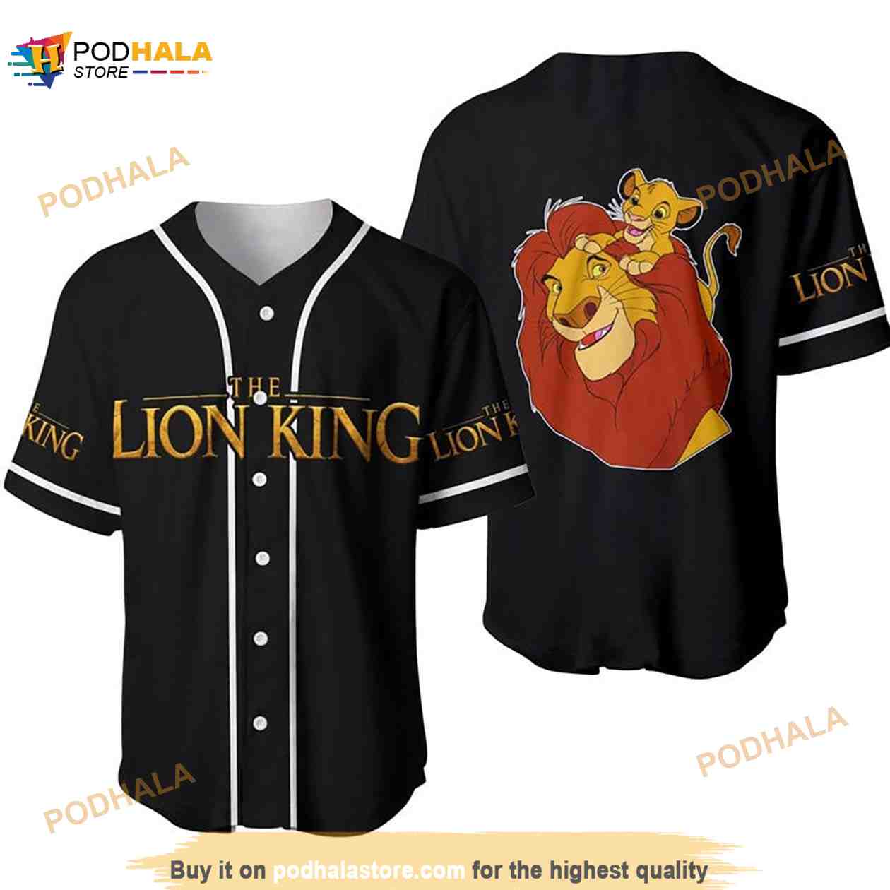 The Lion King All Over Print 3D Baseball Jersey The Lion King All Over Print 3D Baseball Jersey