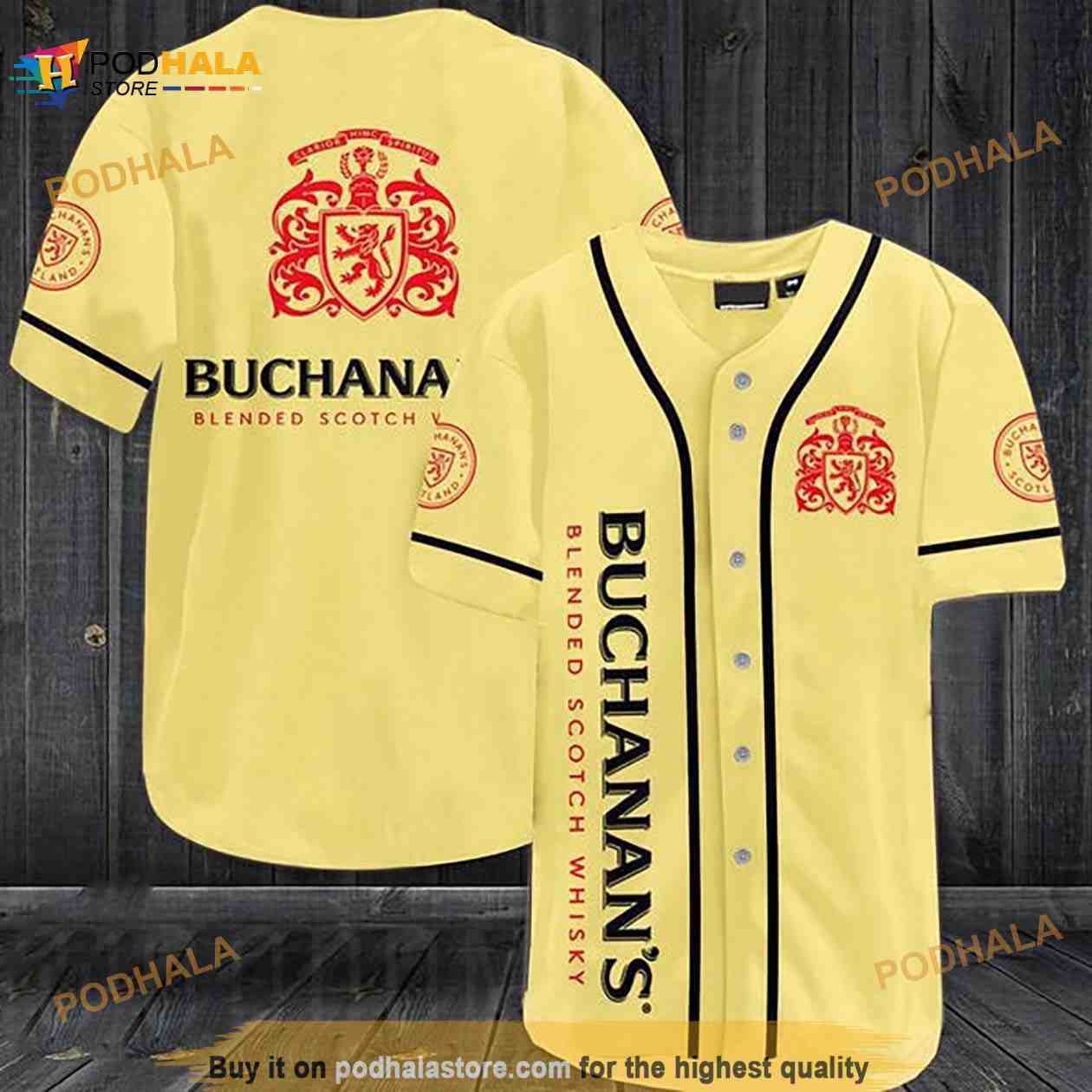 Vintage Buchanan’s Blended Scotch Whisky 3D Baseball Jersey Vintage Buchanan’s Blended Scotch Whisky 3D Baseball Jersey
