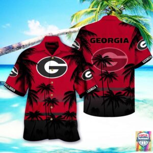 Georgia Bulldogs Ncaa Hawaiian Shirt Beach Short