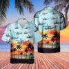 Royal Navy Merlin Hm Mk2 Hawaiian Shirt