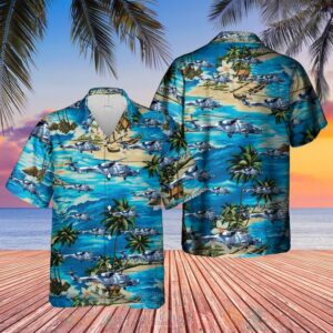 Royal Navy Agustawestland Aw159 Wildcat Hma2 Ah1 Rotary Wing Hawaiian Shirt