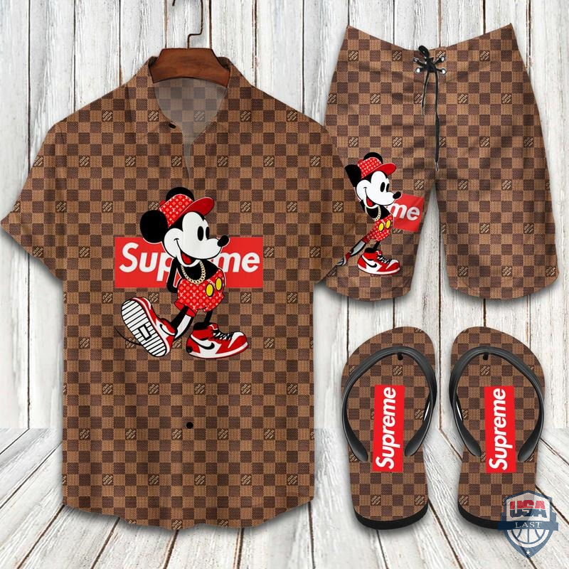 Louis Vuitton Supreme Hawaiian Shirt Beach Short Louis Vuitton Supreme Hawaiian Shirt Beach Short