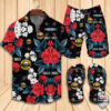 Guns N Roses Hawaiian Shirt Beach Short And Flip Flops